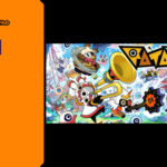 Promotional banner for Ratatan by GameLaunchHub, featuring the vibrant and chaotic game logo alongside various stylized, music-playing cartoon creatures on a bright battlefield.