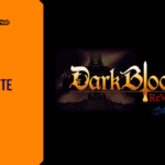 Promotional banner for the game DarkBlood ReVerse by GameLaunchHub, featuring a dark, gothic-inspired logo with a hooded figure and a sword set against a foreboding background.
