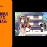 Promotional banner for the otome visual novel Ayakashi Gohan: Okawari! for S by GameLaunchHub, featuring the game's logo and the route selection screen highlighting the "Ayakashi Arc" and "Human Arc" paths.