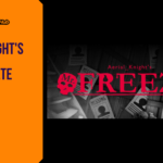 Promotional banner for the indie puzzle game Aerial_Knight's MrFreezy by GameLaunchHub, featuring the official game logo in red over a grayscale, horror-inspired basement setting with "missing" posters.