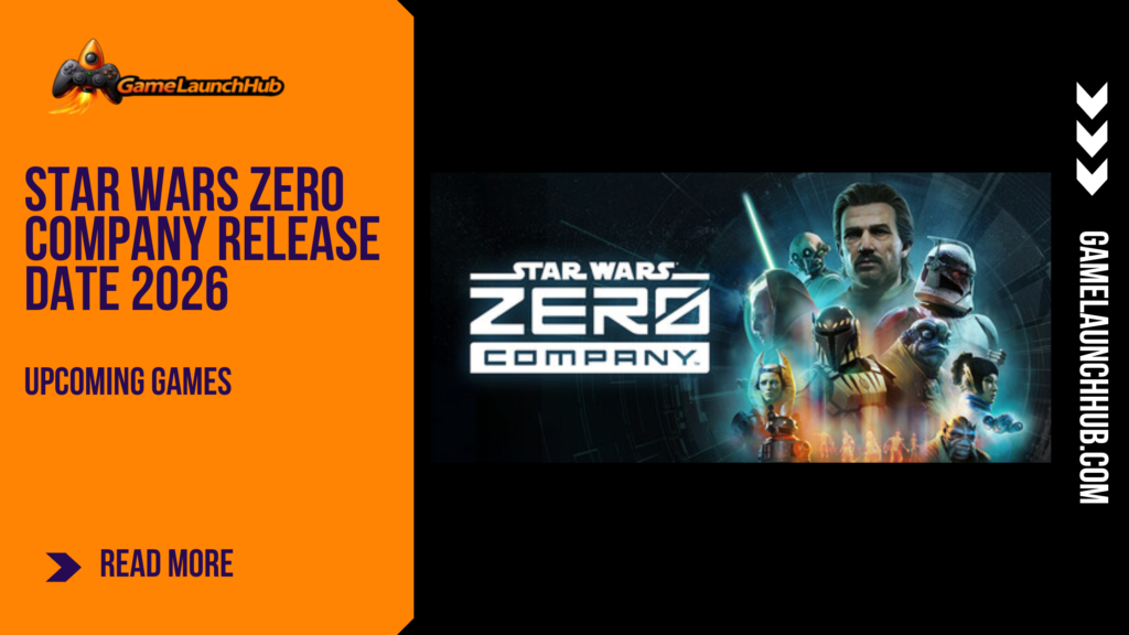 Star Wars Zero Company banner image featuring the title logo alongside squad leader Hawks, a Clone Trooper, and mercenary squad members.