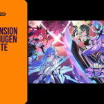 Promotional banner for the action RPG Hyperdimension Neptunia Unlimited by GameLaunchHub, featuring the title logo and key art of Neptune and other goddesses in their transformed states against a cosmic backdrop.