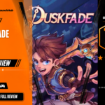 Game Launch Hub review card template showing a 7.2 out of 10 "Good" rating for Pigeon: A Love Story, featuring artwork of a pigeon looking out over a city map alongside a prominent game title banner, accompanied by platform availability icons for Steam, PC, and consoles.