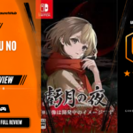 Game Launch Hub review card template showing a 6.8 out of 10 "Decent" rating for Kigetsu no Yoru, featuring the game's atmospheric promotional art of the protagonist set against a backdrop of red spider lilies, accompanied by platform availability icons for Steam, PC, and consoles.