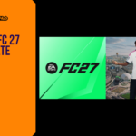 Promotional banner for the article "EA Sports FC 27 Release Date 2026: The Grounds, FUT Gallery, and Big Gameplay Changes" by GameLaunchHub, featuring the FC27 logo and Kylian Mbappรฉ next to a solid orange sidebar on the left.