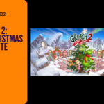 Promotional banner for the article "The Grinch 2: Saving Christmas Release Date 2026: A Festive 3D Platforming Adventure" by GameLaunchHub, featuring the game's logo, the Grinch, and Max decorating a Christmas tree next to a solid orange sidebar on the left.