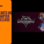 Promotional banner for the article "Kingdom Hearts HD 2.8 Final Chapter Prologue Release Date 2026: What You Need to Know" by GameLaunchHub, featuring the game's official logo, diamond-framed character artwork featuring Sora, Riku, Aqua, and King Mickey, and a solid orange sidebar on the left.